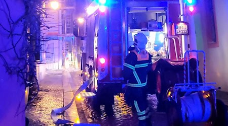 Einsatz in der Lorenzgasse. Foto: Feuerwehr Meißen