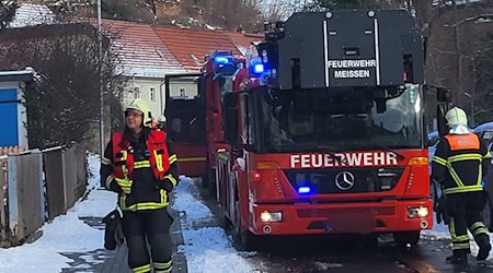 Einsatz im Mühlweg. Foto: Feuerwehr Meißen