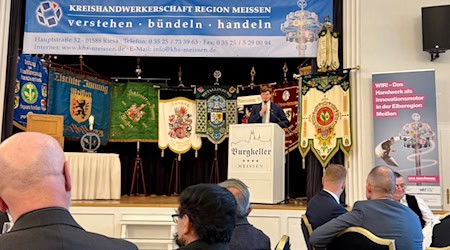 Minister als Gast der Meißner Handwerker. Foto: Daniela Kuge
