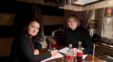 Die Angeordnete Daniela Kuge (r.) mit Klipphausens CDU-Chefin Daniela Menzel. Foto: privat