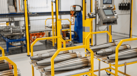 Auch Artillerimunition stellt CSG in einem Joint Venture gemeinsam mit der Slowakei her. Foto: CSG