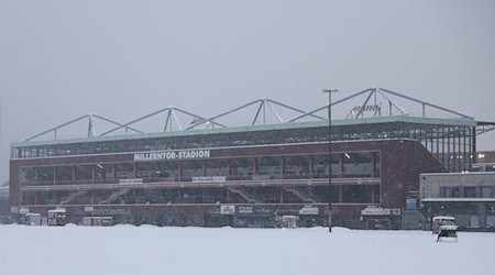 The Millerntor Stadium in the snow / Photo: Christian Charisius/dpa