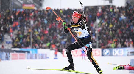  Janina Hettich-Walz liefert ein starkes Rennen ab. / Foto: Hendrik Schmidt/dpa