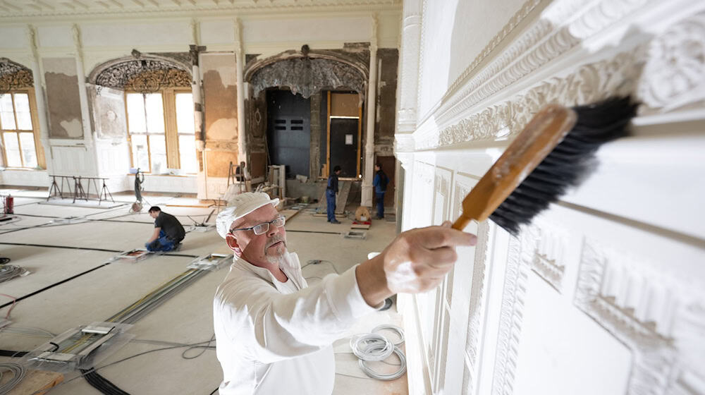 Se han completado otras dos salas de ceremonias durante la reconstrucción del Residenzschloss de Dresde (foto de archivo). / Foto: Sebastian Kahnert/dpa