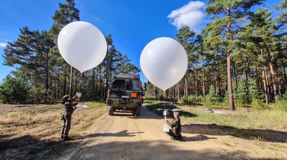 Ballonzug der Bundeswehr. Foto: Bundeswehr/Sachsen