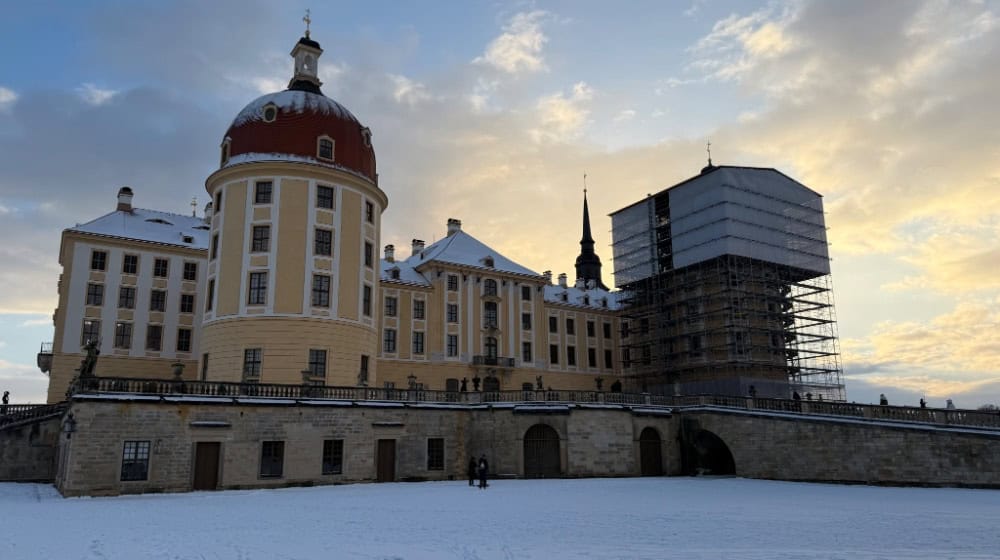 Schloss Moritzburg im Schnee. Foto: Ulf Mallek