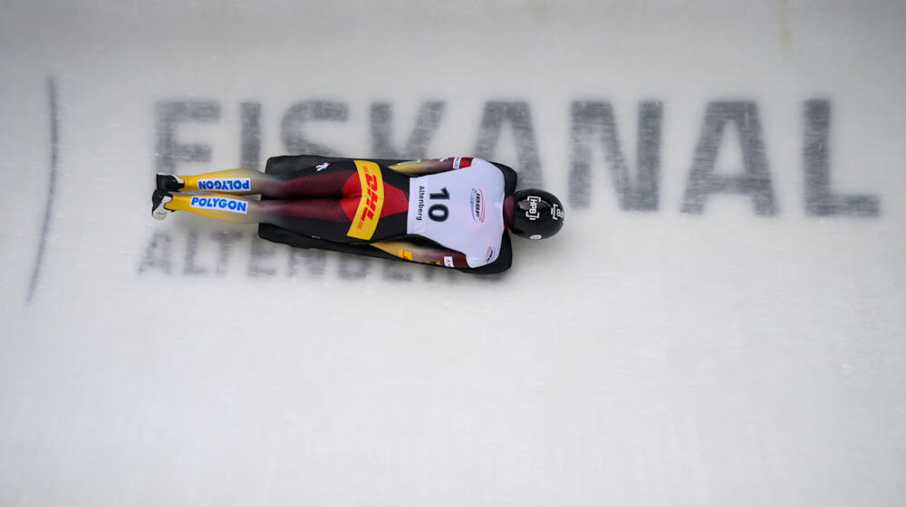 Jacqueline Pfeifer (Germany) took xxx place at the skeleton World Cup final in Altenberg / Photo: Robert Michael/dpa