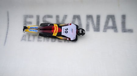 Jacqueline Pfeifer (Germany) took xxx place at the skeleton World Cup final in Altenberg / Photo: Robert Michael/dpa