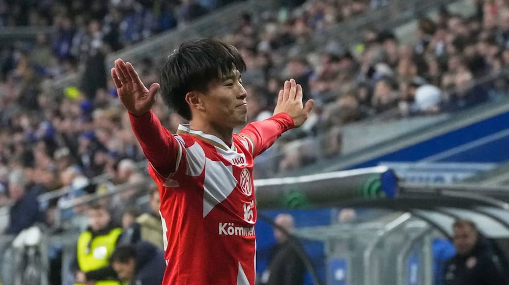 May be ruled out against Leipzig: Sota Kawasaki of Mainz 05 (archive picture) / Photo: Czarek Sokolowski/AP/dpa