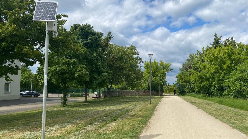 Die Dauerzählstelle in der Stadt Coswig. Foto: Landratsamt Meißen