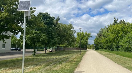 Die Dauerzählstelle in der Stadt Coswig. Foto: Landratsamt Meißen