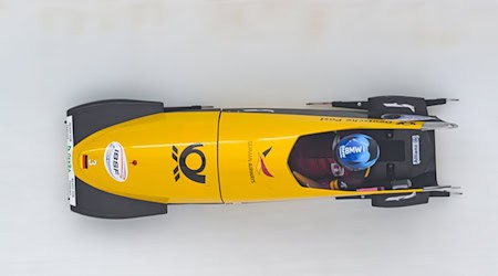 Laura Nolte (Germany) wins the World Cup final in Altenberg and takes the overall World Cup in the small sled for the first time / Photo: Robert Michael/dpa