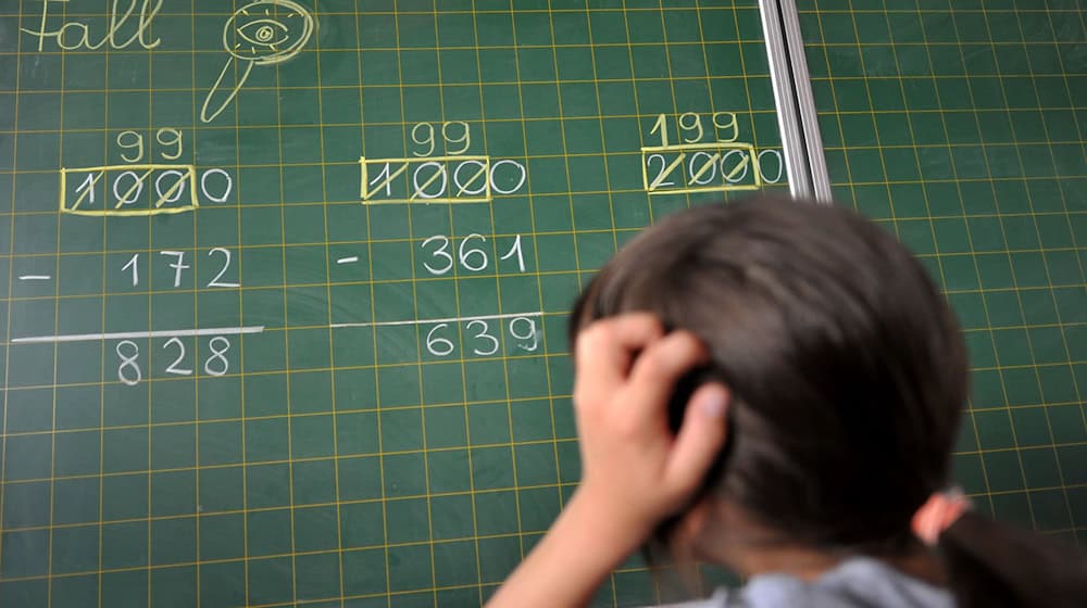 It is estimated that one pupil per class has a dyscalculia. (Symbolic image) / Photo: Frank Leonhardt/dpa