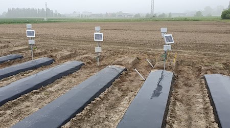 Test facility for degradable agricultural films: The researchers are investigating how cellulose behaves as a base material.