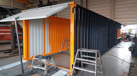 Container für eine Dresdner Schule. Foto: SBO
