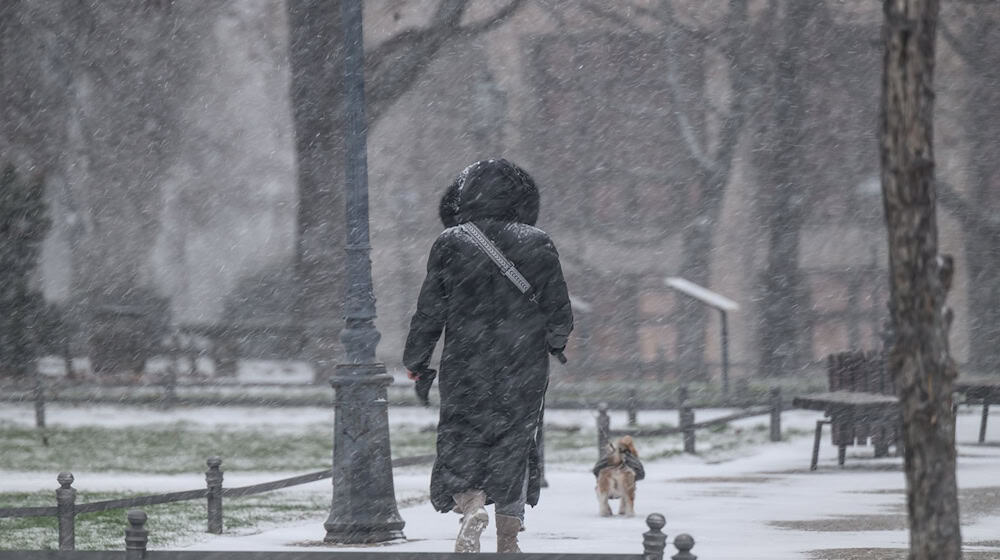 Schneefall und Glätte erhöhen die Unfallgefahr in Parks und Schlossanlagen in Sachsen. / Foto: Robert Michael/dpa