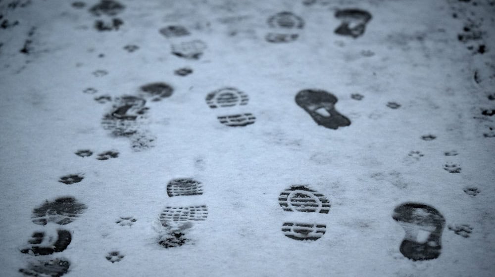 Die Polizei kann den mutmaßlichen Täter in einem Treppenhaus stellen, nachdem ihn seine Fußspuren verraten haben. (Symbolbild) / Foto: Bernd von Jutrczenka/dpa