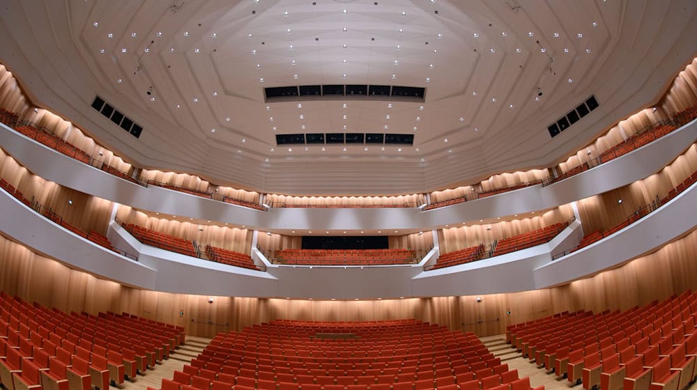 The Staatskapelle Dresden will be joined by members of the Gustav Mahler Youth Orchestra for a concert at the Kulturpalast (symbolic image).  / Photo: Robert Michael/dpa