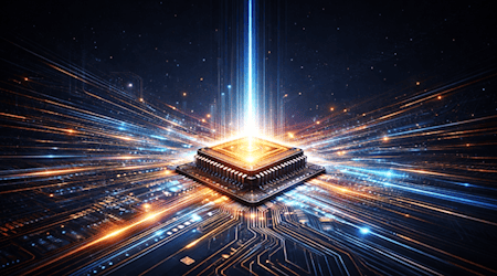 A quantum chip uses different frequencies than electronics. A universal adapter would help.