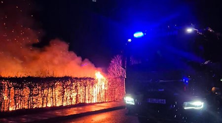 Feuer in der Wainsdorfer Straße. Foto: Feuerwehr Gröditz