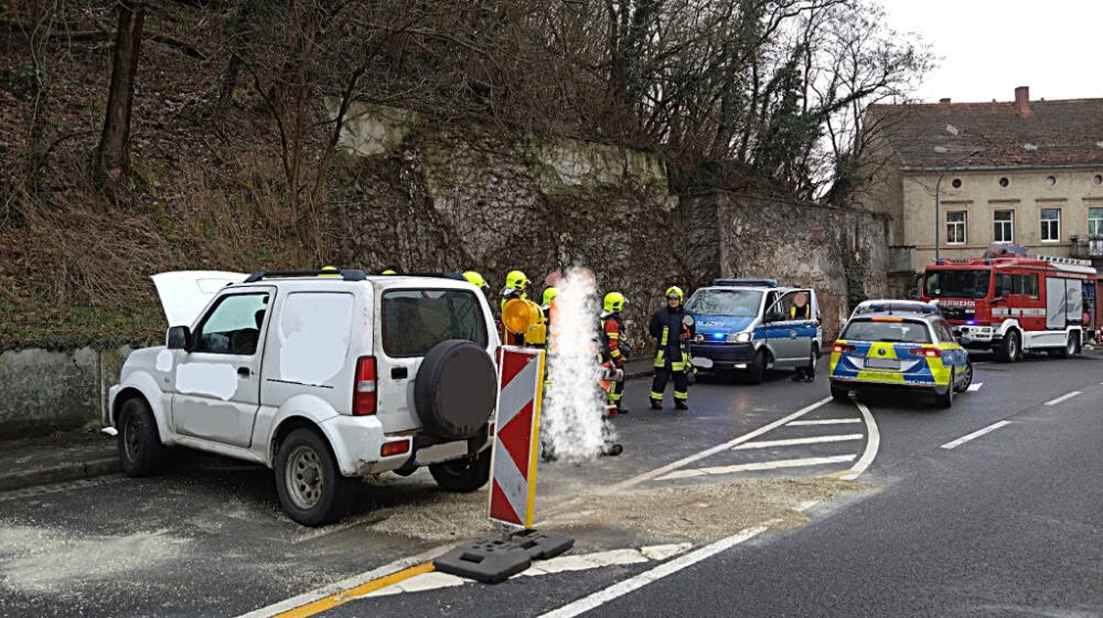 Unfall in Zehren. Foto: Ortswehr Zehren