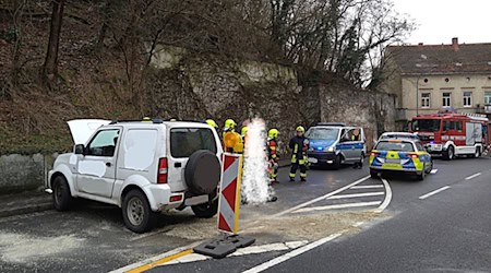 Unfall in Zehren. Foto: Ortswehr Zehren