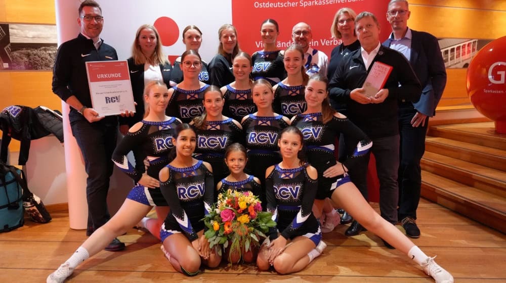 Die Riesaer Cheerleader. Foto: Sparkasse Meißen