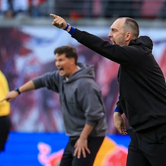 Treffen am Wochenende wieder aufeinander: HSV-Trainer Merlin Polzin und RB-Coach Ole Werner (r.) / Foto: Jan Woitas/dpa
