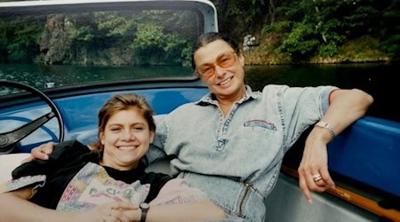 Eine seltene Aufnahme: Evelyn Großmann und die als sehr streng geltende Jutta Müller verstanden sich auch privat. 