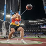 Merlin Hummel wird beim Meeting in Dresden Ende Mai antreten. (Archivbild) / Foto: Michael Kappeler/dpa