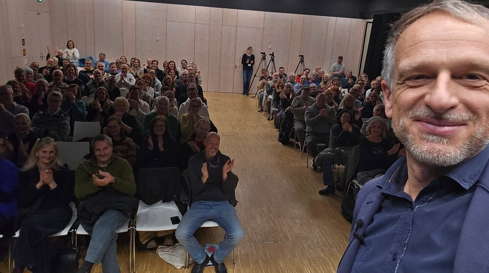 Alexander Teske bei einer Lesung in Heidelberg. Foto: privat