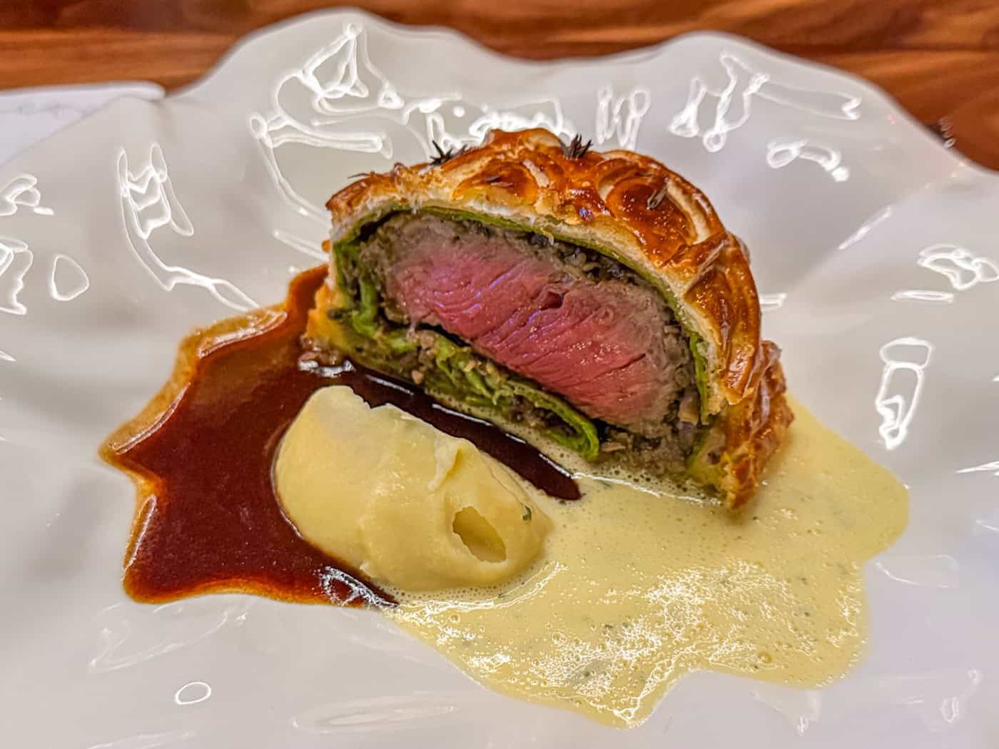 Hauptgang beim Dinnertable