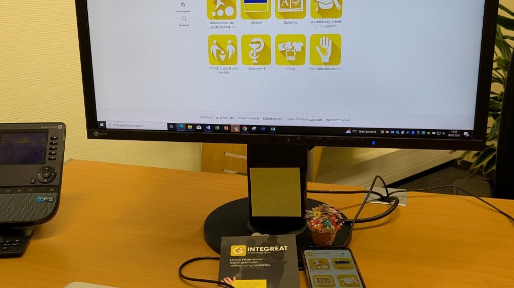 Eine App für Zugewanderte. Foto: Landratsamt Meißen