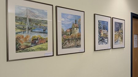 Bilder von Petra Samek aus der aktuellen Ausstellung im Landratsamt Meißen. Bildquelle: Landratsamt Meißen