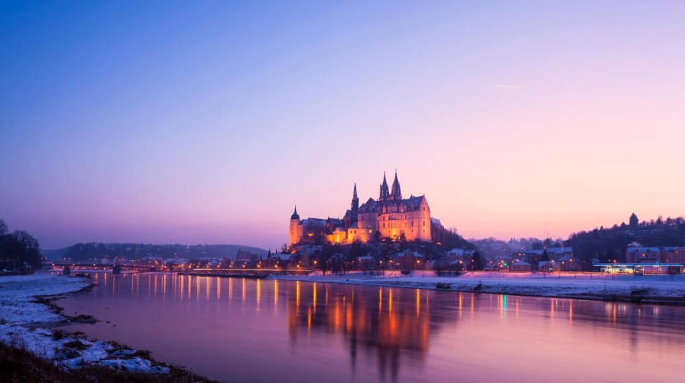 Schöne Meißen-Silhouhette im Winter. Foto: Stadt Meißen 