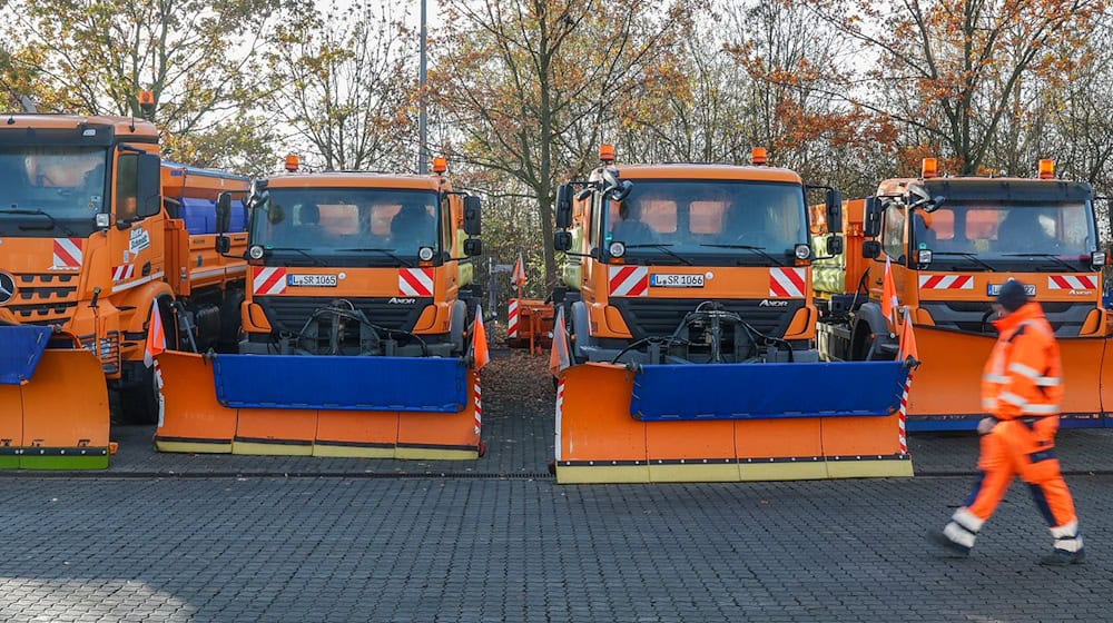 The city of Leipzig uses so-called expanded shale for gritting. (Symbolic image) / Photo: Jan Woitas/dpa