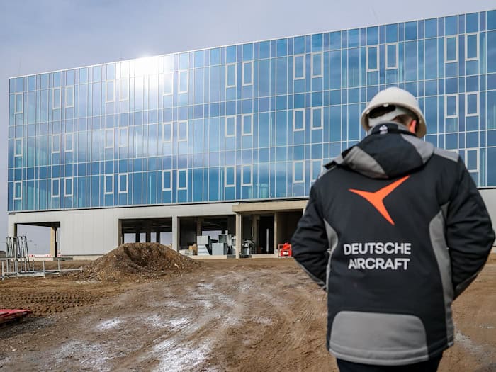 Am Flughafen Leipzig/Halle entsteht die Endmontage für das Regionalflugzeug D328eco / Foto: Jan Woitas/dpa