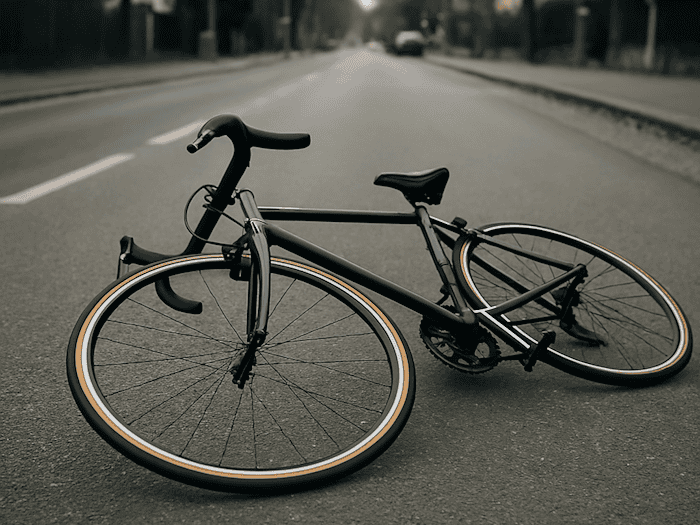 Am Montag ist ein Rennradfahrer mit einem Kind auf der Stange bei einem Sturz auf der Fritz-Reuter-Straße schwer verletzt worden. Symbolbild: KI/copilot/microsoft