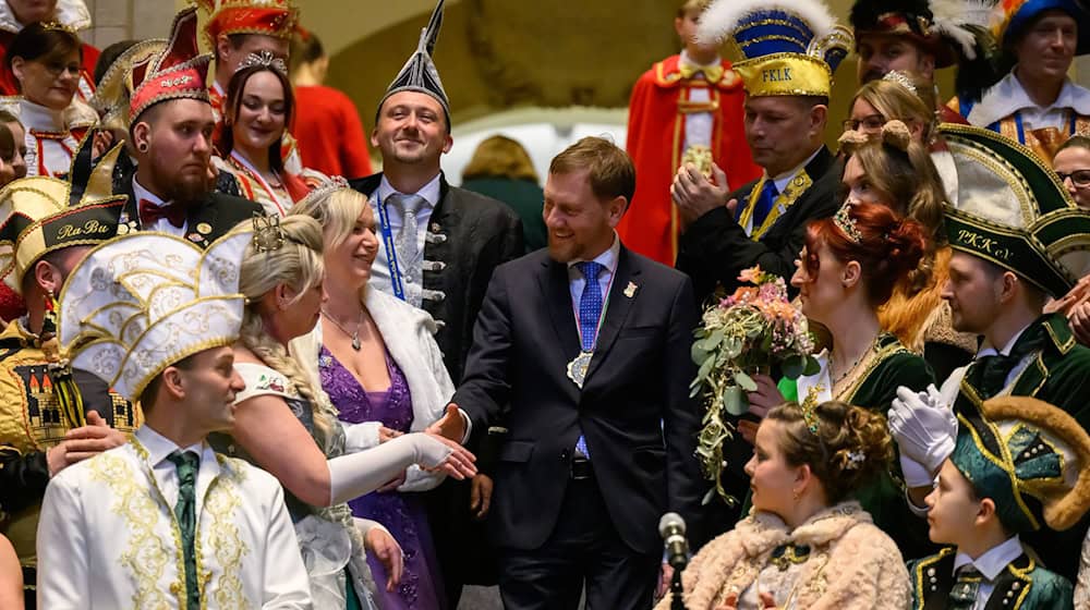 Premiere for Saxony's state prince and princess at the carnival parade. (Archive photo) / Photo: Robert Michael/dpa