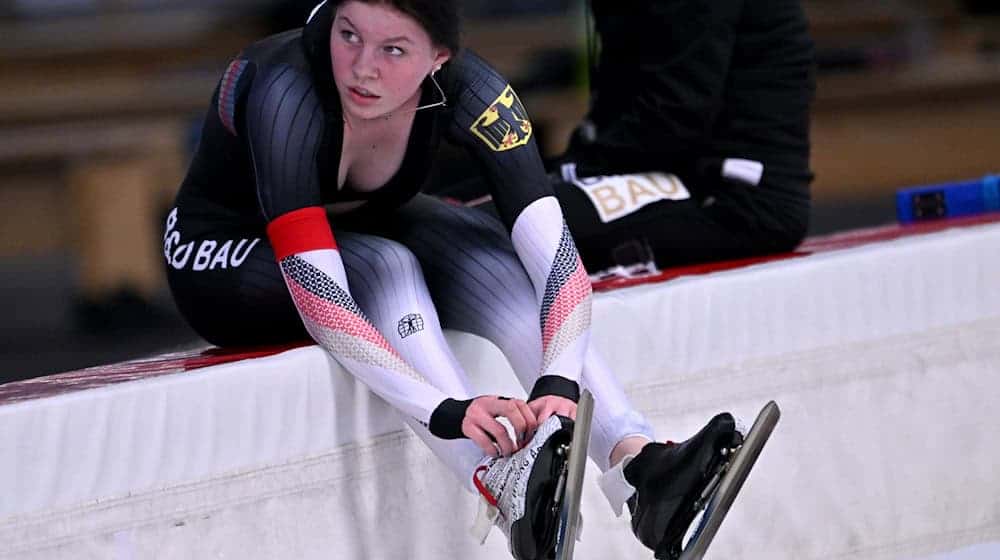 Josephine Schlörb: Her shoes with statements against hate and discrimination are prohibited at the Olympics. (Archive image) / Photo: Peter Kneffel/dpa
