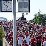 Wie kommen die Fans am Mittwoch zur Allianz Arena? Mit der U-Bahn dürfte das nicht gehen. (Archivbild) / Foto: Soeren Stache/dpa