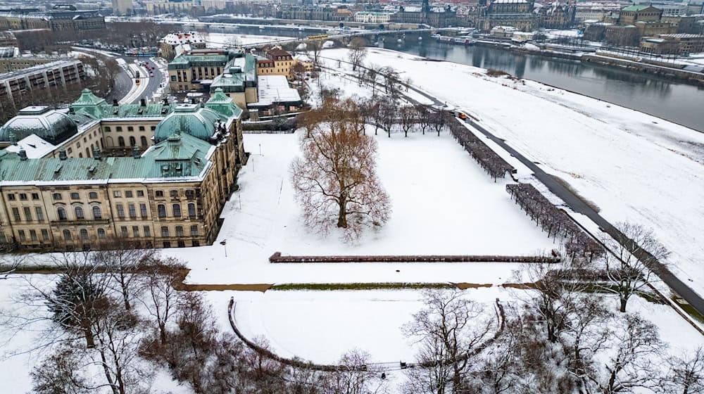 In ganz Sachsen fällt am Montag Schnee. (Symbolbild) / Foto: Robert Michael/dpa