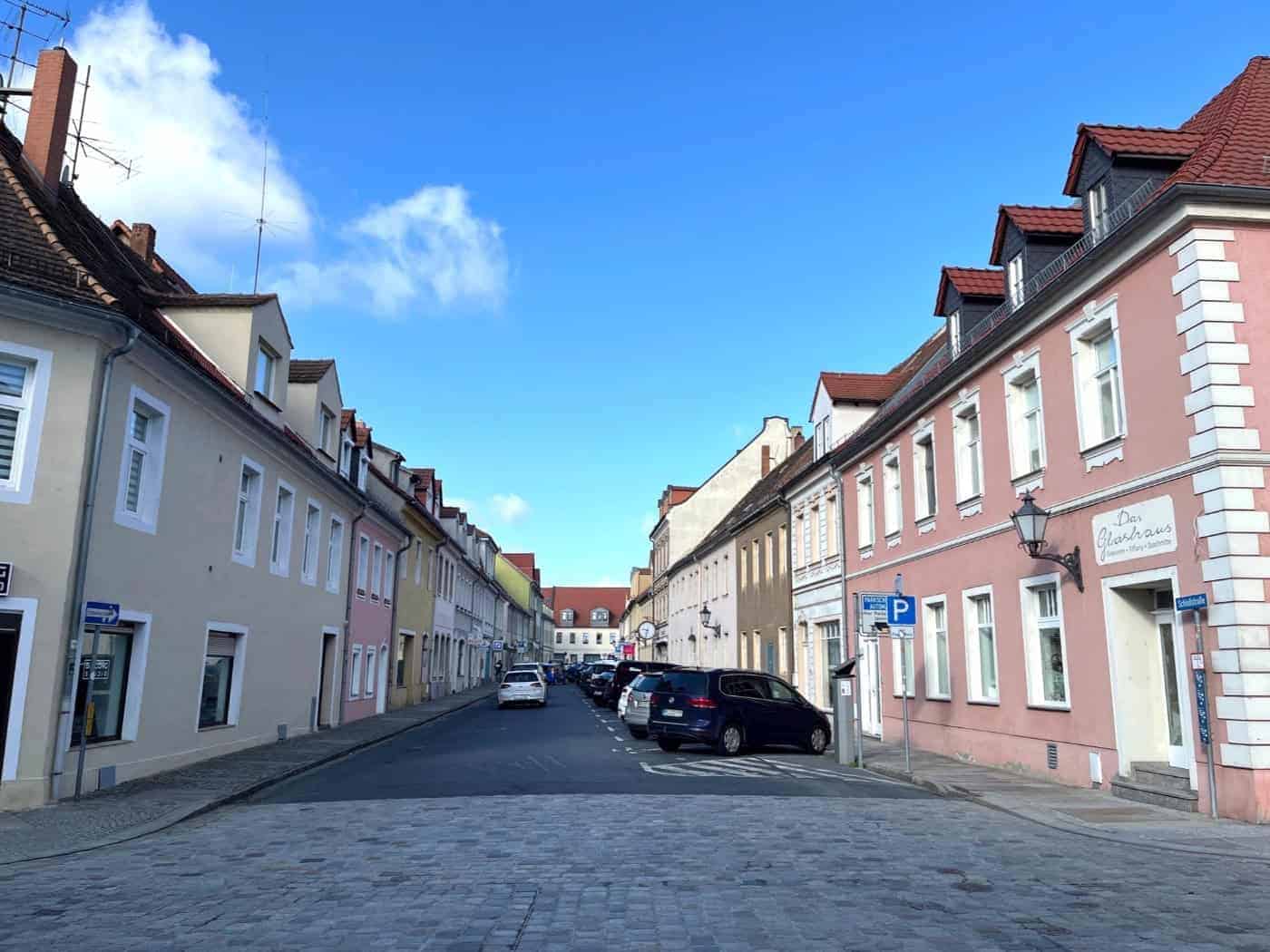 Vollsperrung der Schloßstraße in Großenhain