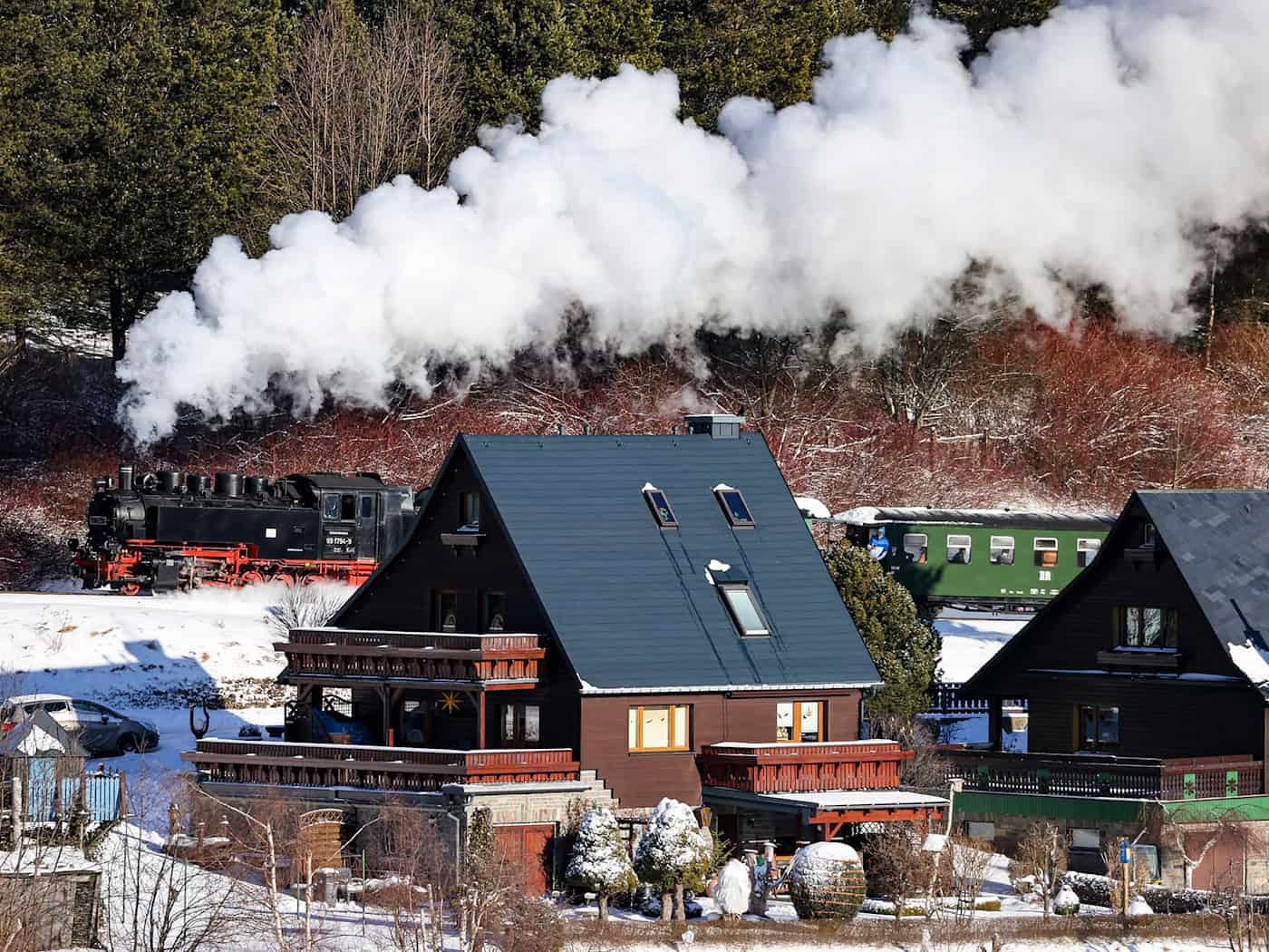 Fichtelbergowa železnica přestawku za tři tydźenje
