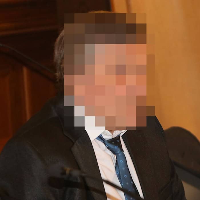 Der Angeklagte Vlastimil S. (64) im Gerichtssaal des Landgerichts. Foto: Lucas Böhme