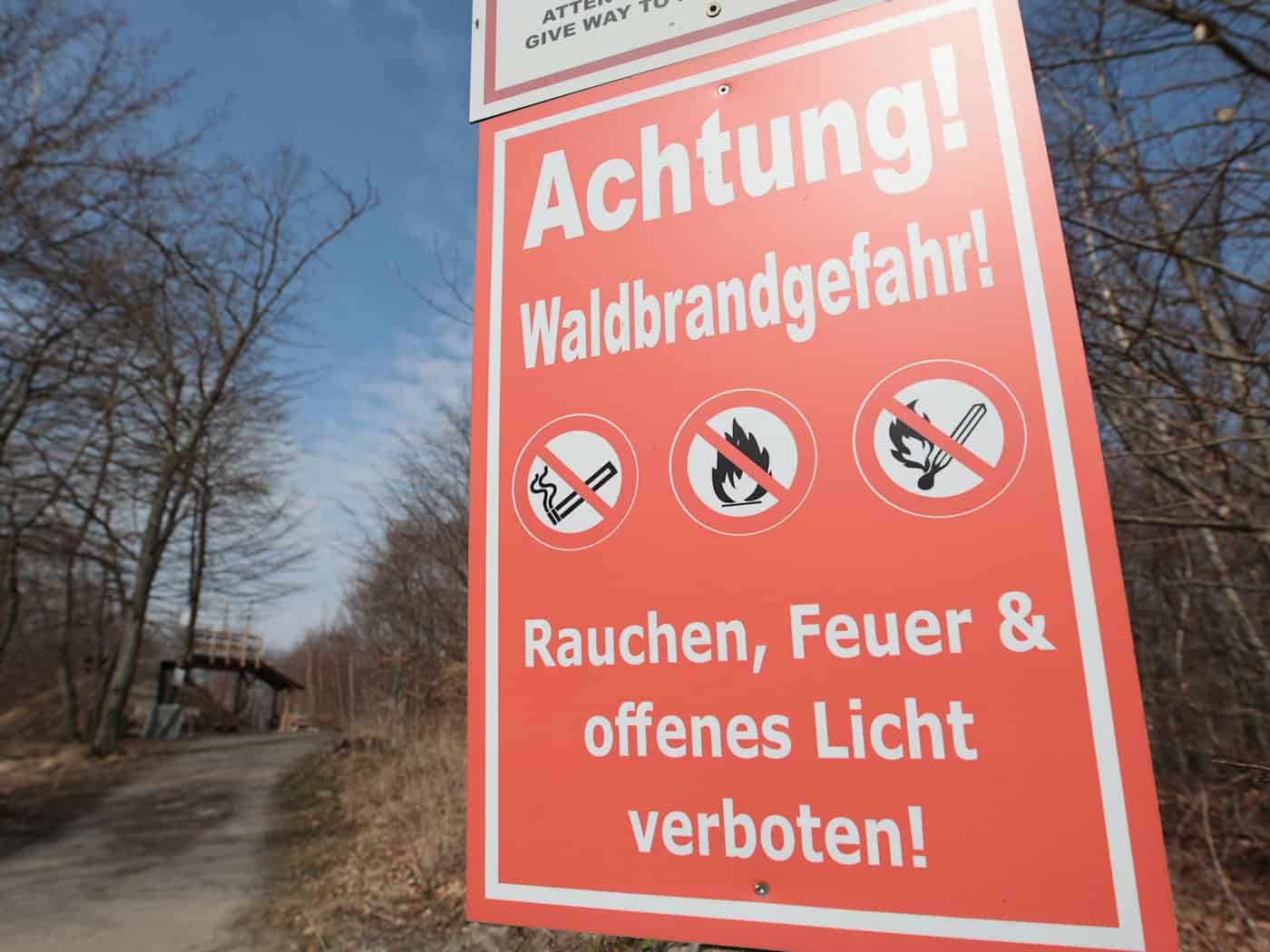 Vysoké riziko lesních požárů v některých částech Saska