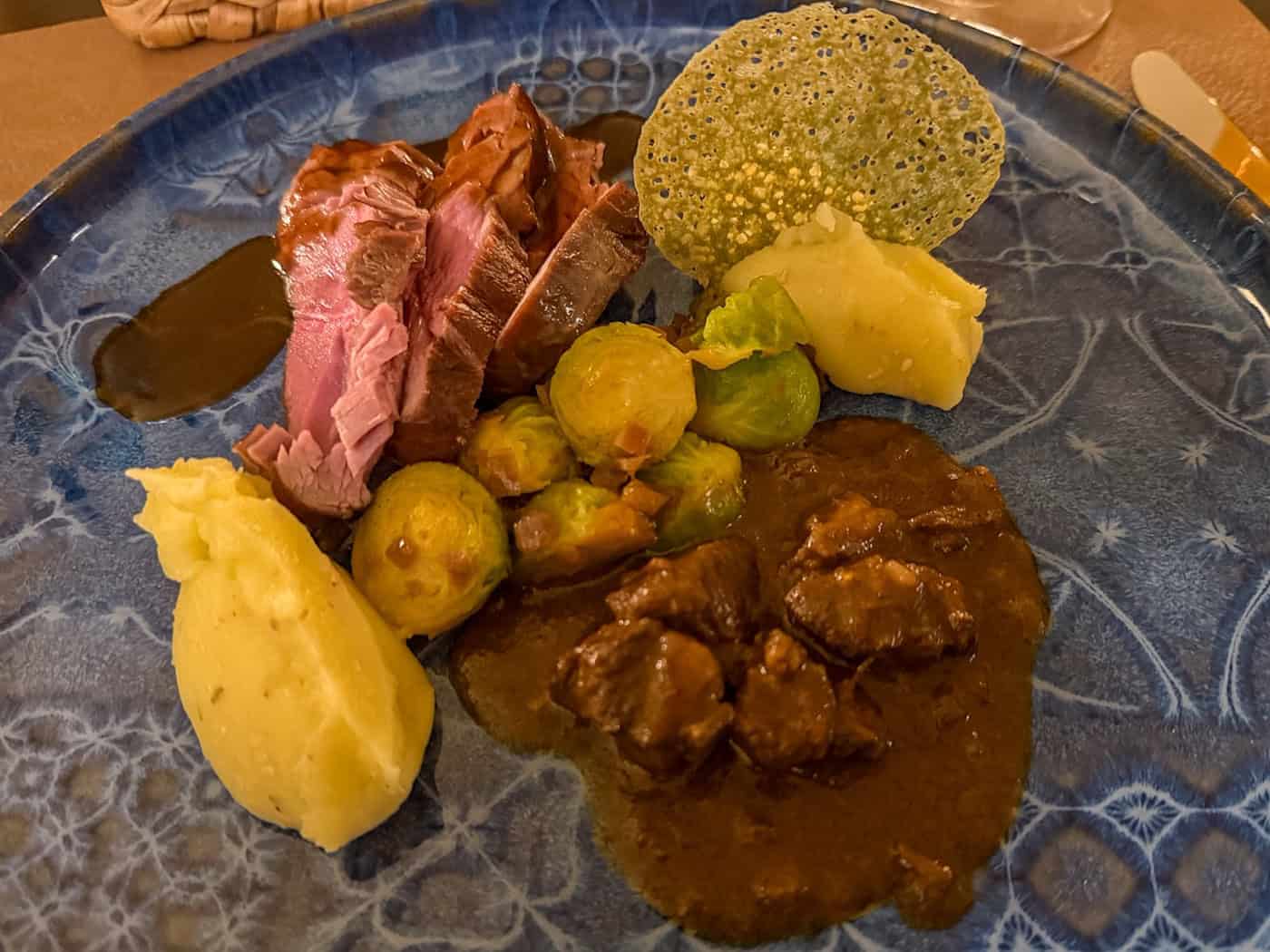 Lamb in the main course