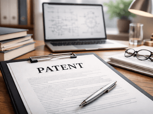 There is more than one word on this document: a patent means that an idea in the laboratory can become a product on the market.