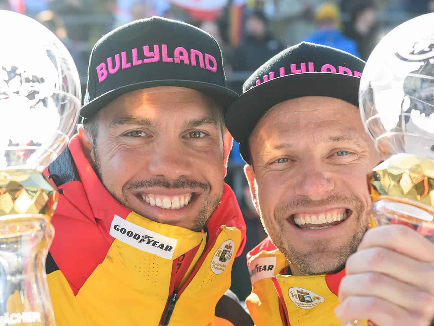 Rodel-Duo Wendl/Arlt holt Kristallkugel in Jeans ab