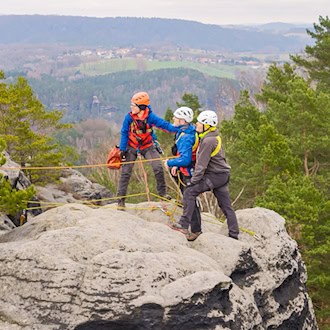 Großübung der Bergwacht – dann stürzt eine Kletterin ab